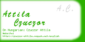 attila czuczor business card